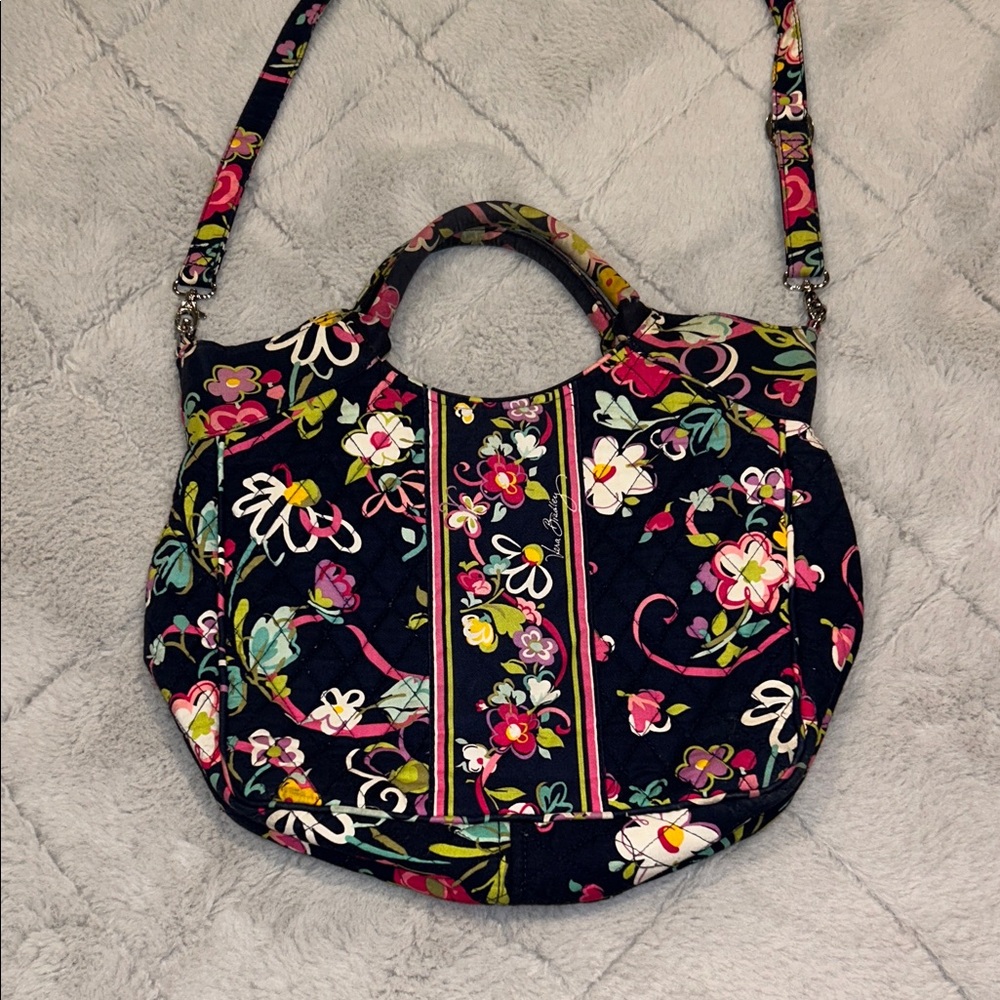 Vera Bradley Floral Tote/Crossbody Bag